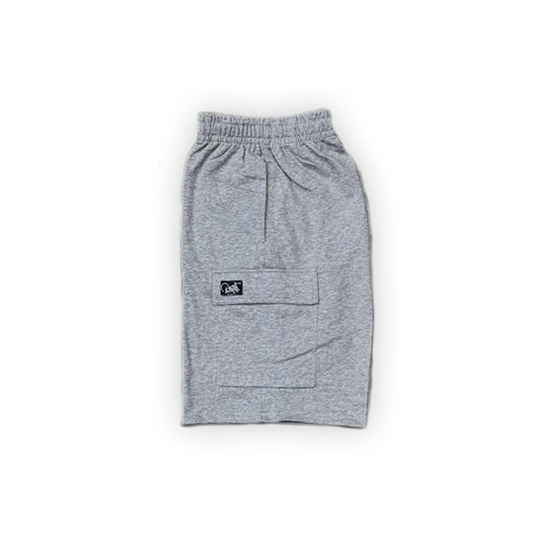 Sweat Cargo Shorts in Gray