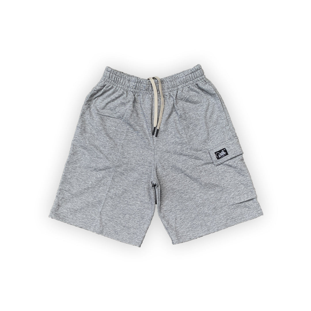 Sweat Cargo Shorts in Gray