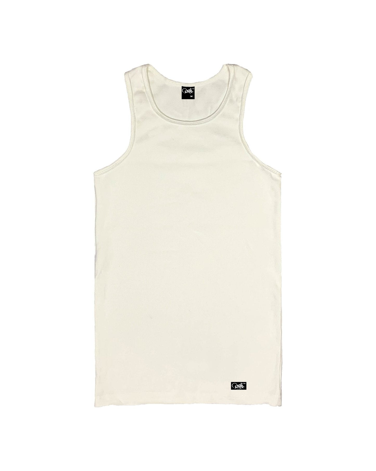 Rib Tank Top in Off white #005