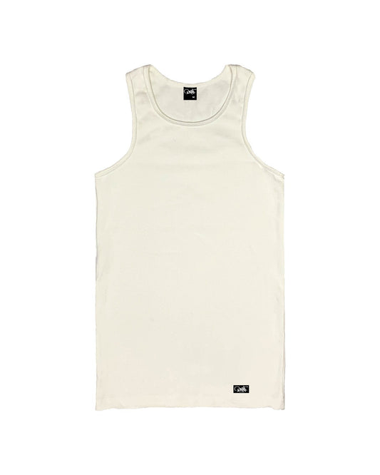 Rib Tank Top in Off white #005