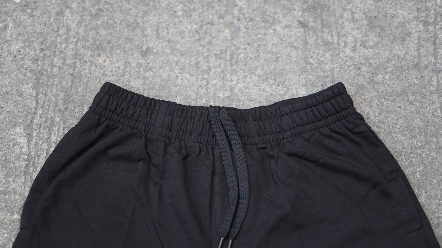 Sweat Cargo Shorts in Black